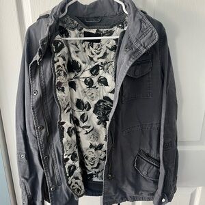 Hurley Military Field Jacket Gray and Black